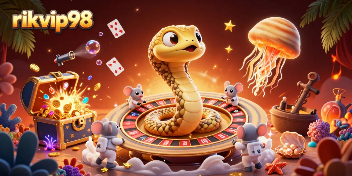Experience exciting gameplay at rikvip98 with a vibrant cosmic casino adventure featuring roulette bets and treasure.