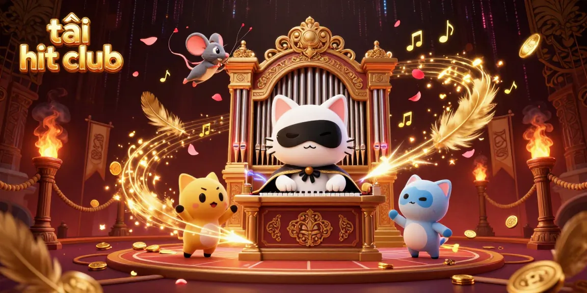 Engage with the vibrant gaming universe of tải hit club showcased in a 3D casino scene.
