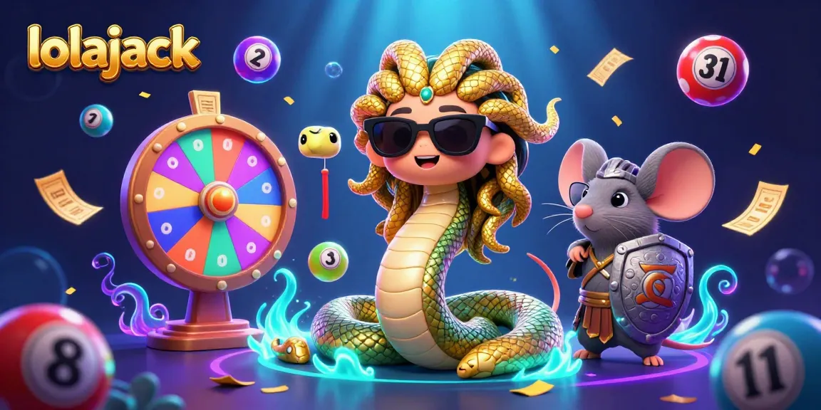 Experience thrilling gameplay at lolajack with friendly characters in a vibrant casino scene.